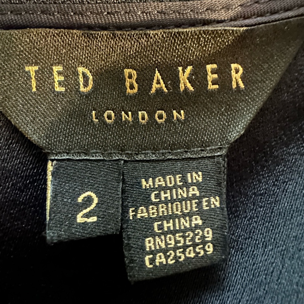 Ted Baker Zephyra Bluebell Embroidered Long Sleeve mini dress size 2 - Picture 10 of 16